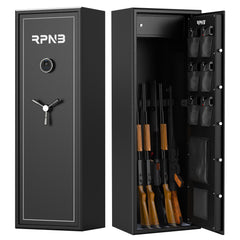 RPNB RP10FR Large Biometric Rifle Safe,Electronic Gun Security Cabinet for 10 Rifles