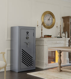 RPNB: 30 Gun Large Fireproof Digital Fingerprint Long Gun Safe for Pistols and Rifles, Grey, RPNB RPFS30-G