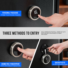 RPNB RP7FR Large Biometric Rifle Safe,Electronic Gun Security Cabinet for 7 Rifles