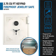 Barska: 2.75 Cu. ft Keypad Fireproof Jewelry Safe AX13614