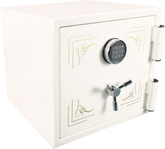 Barska: 1.91 Cu. ft. White Keypad Fireproof Jewelry Safe AX13616