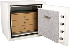 Barska: 1.91 Cu. ft. White Keypad Fireproof Jewelry Safe AX13616