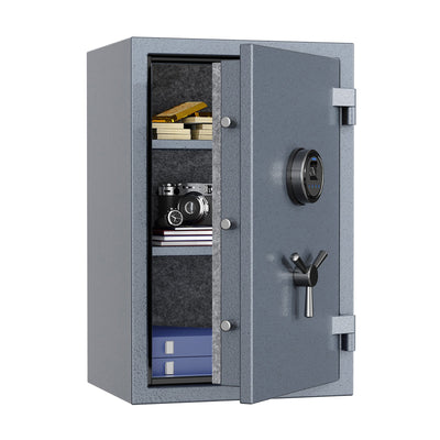 RPNB  RPFS66G Grey Large Fireproof Safe with Fingerprint Sensor, Biometric Home Safe, 2.12 Cubic Feet
