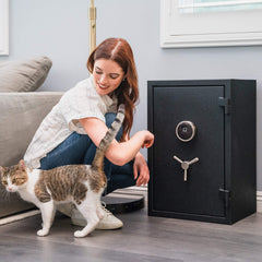 RPNB RPFS66 Deluxe Biometric Fireproof Safe with Touch Screen Keypad, 2.12 Cubic Feet