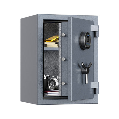 RPNB RPFS50G Grey High Capacity Digital Fireproof Safe with Adjustable Shelf for Money & Jewelry, 1.29 Cubic Feet