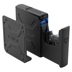 RPNB: Biometric Handgun Safe with Quick Access Sliding Door, Bedside Mounted Pistol Safe, RP2007