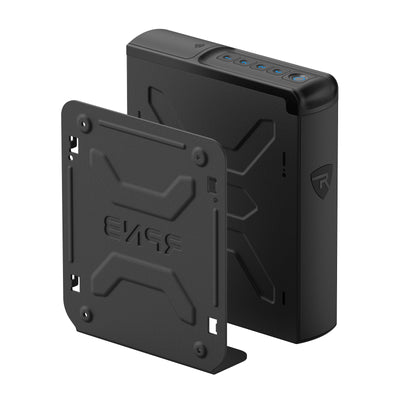 RPNB: Biometric Handgun Safe with Quick Access Sliding Door, Bedside Mounted Pistol Safe, RP2007