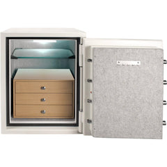 Barska: 1.91 Cu. ft. White Keypad Fireproof Jewelry Safe AX13616